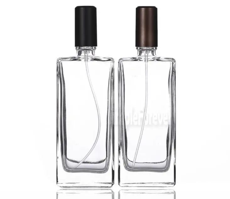 

50pcs 50ml Glass Perfume Spray Bottle Refillable Travel Perfume Atomizer Empty Perfume Cosmetic Packaging Bottle