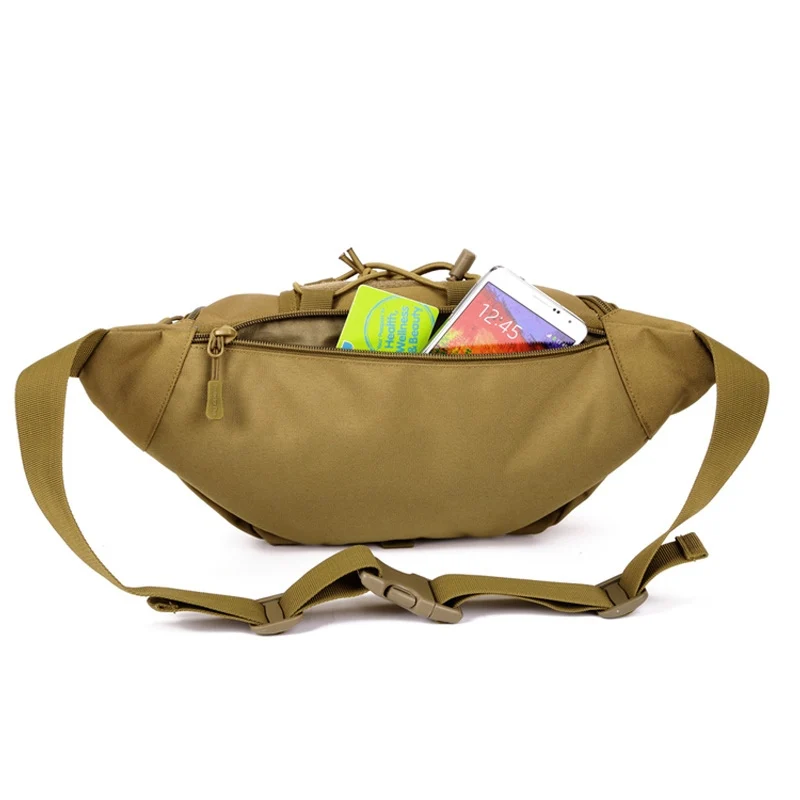 Riñonera de nailon impermeable para hombre, bolsa de cintura táctica militar del ejército, senderismo, Camping al aire libre, cinturón para el