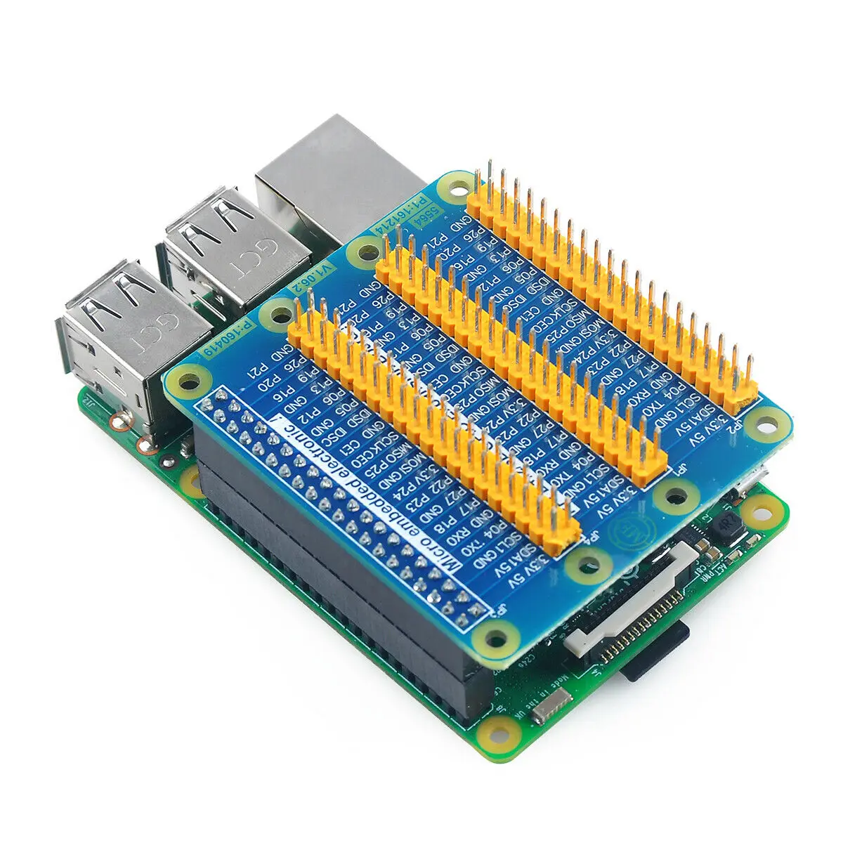 Universal 3 GPIO Ports Multifunction Extended RPI B+/2B/3B+/4B GPIO Expansion PCB Board For Raspberry pi 4b Pi 3 And Pi2