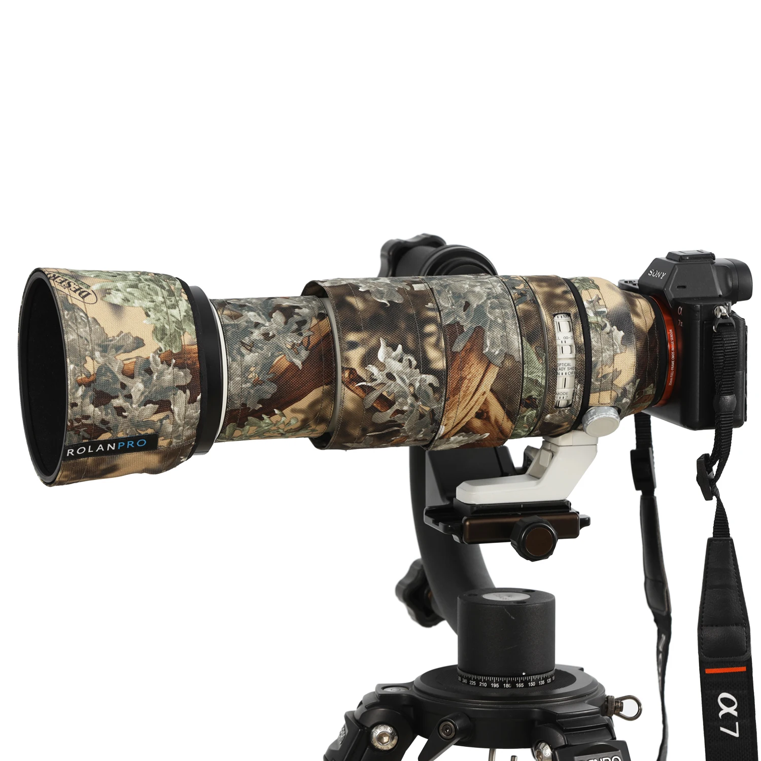 ROLANPRO Waterproof Lens Camouflage Coat Rain Cover For Sony FE 100-400mm f4.5-5.6 GM OSS Lens Protective Case Guns Cloth