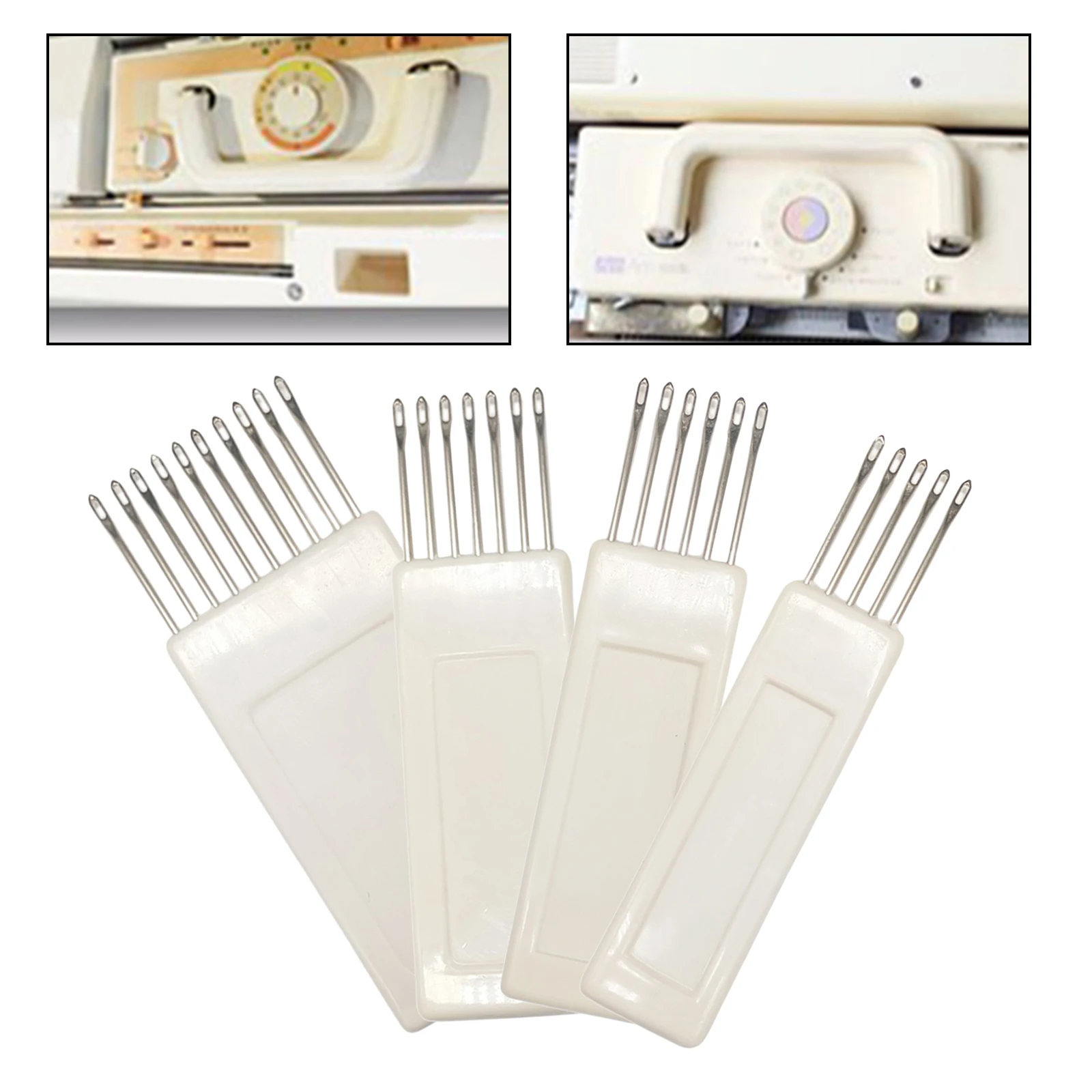 4Pieces Knitting Machine Transfer Comb, 5/6/7/10 Needles Transfer Tool for Brother KH-860 868 850 871 881 940 970