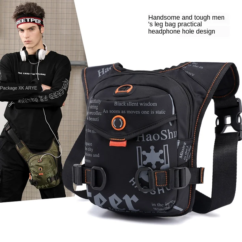 Running Bag Messenger Bag waterproof bags for men Riding Leg Bag Multi-Function Sports Men's Chest Bag Portable waist bag