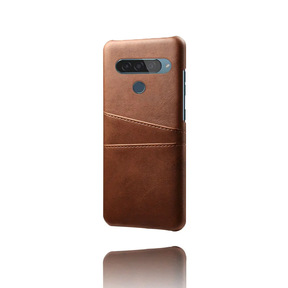 For LG G8S G8X Q8 V50 V50S THINQ 5G K50 K40 K20 Card Slots Cover PU Leather+PC Case For LG Q60 W30 W10 V30 S Aristo2 Stylo5 Capa