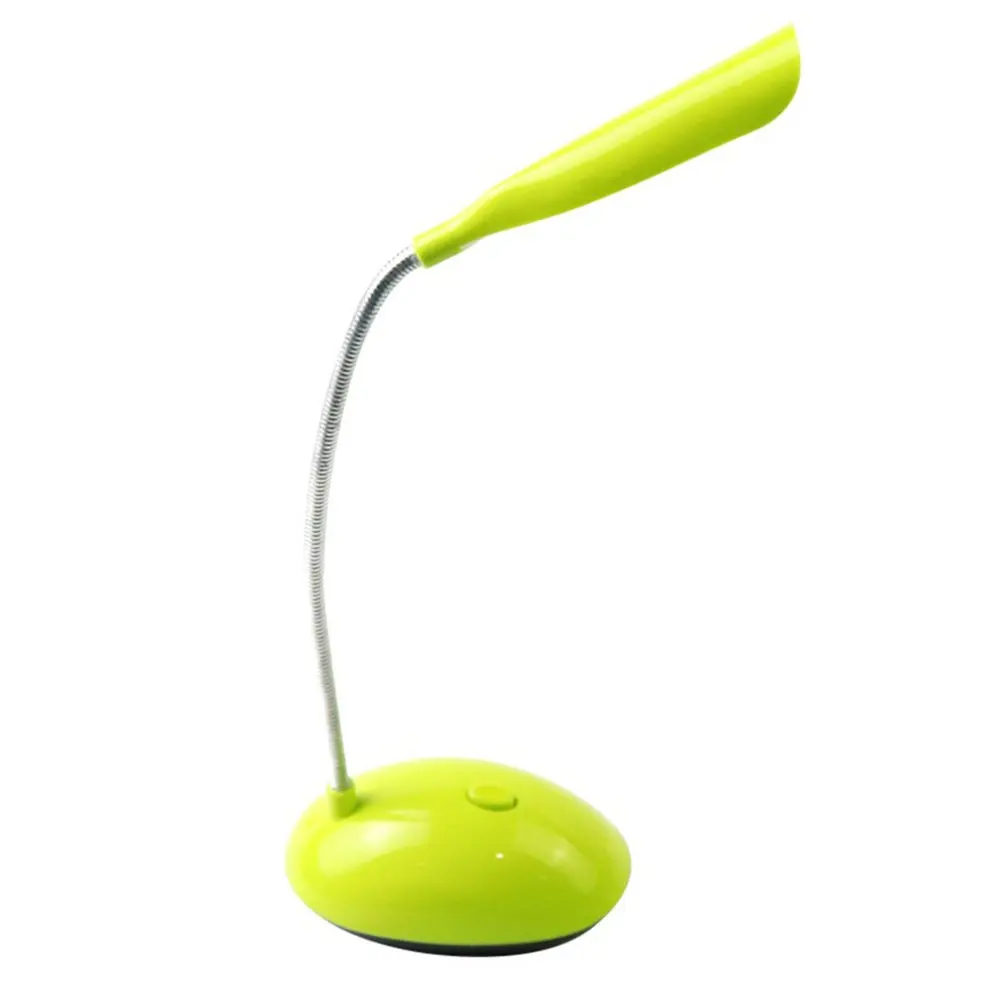 Lampada da scrivania a LED lampade da tavolo a collo di cigno flessibili luci di lettura a luminosità regolabile con una chiave luce notturna a batteria decorazioni per interni