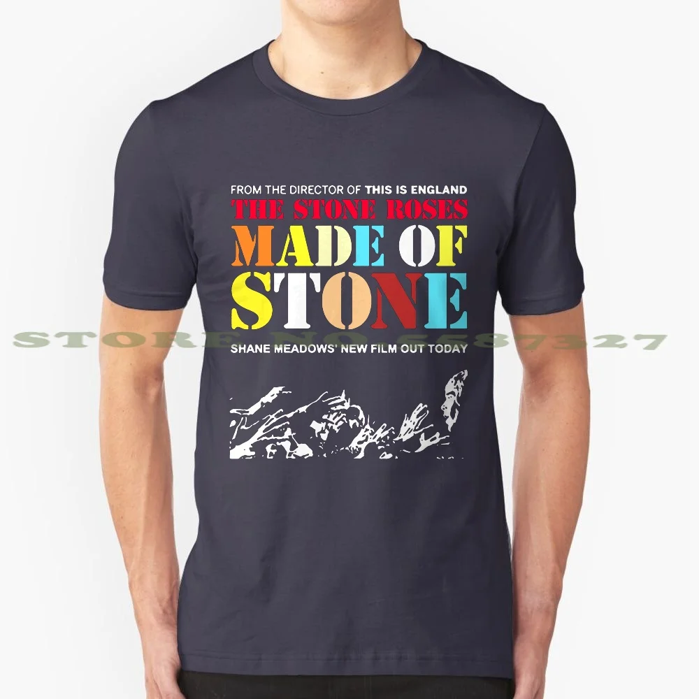 Made A Stone 100% Cotton T-Shirt The Stone Man Rose Roses Film Movie Cinema Skate Punk Rock N Roll Legend Jazz Pop Blues