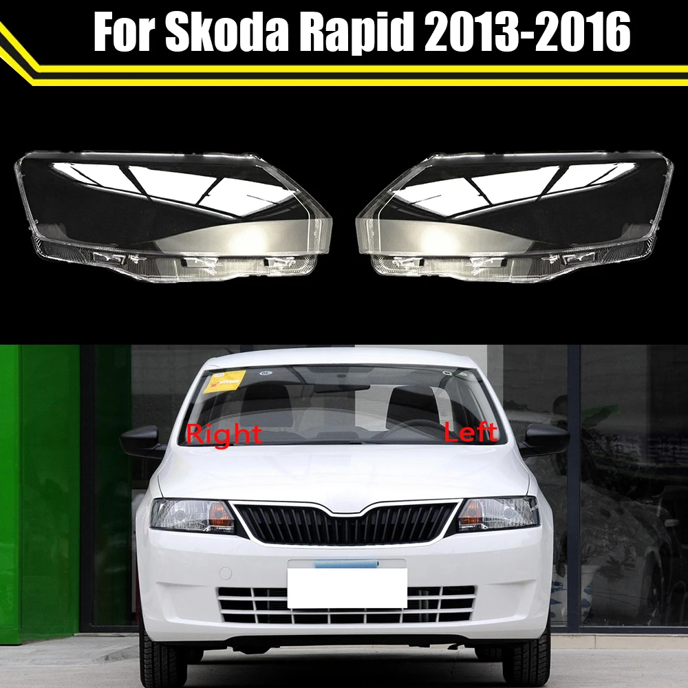 

Car Front Headlight Clear Headlamp Transparent Lampshade Lamp Shell Auto Lens Cover Styling For Skoda Rapid 2013 2014 2015 2016