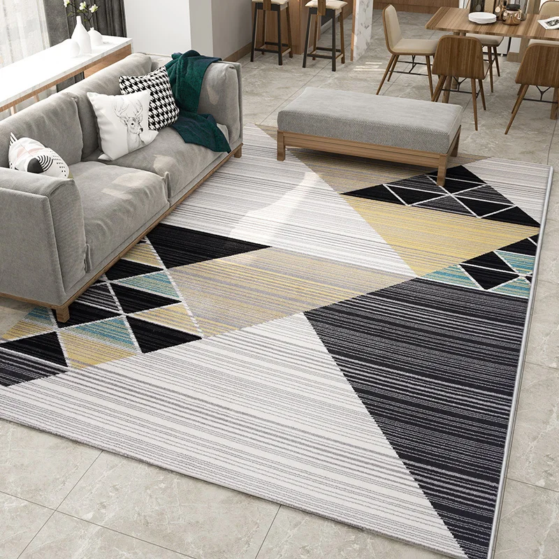 Thick Polypropylene Floor Carpet, Modern Carpets for Living Room, Home Decor, Nordic Style, Bedroom, Sofa, Tea Table Rug, Study