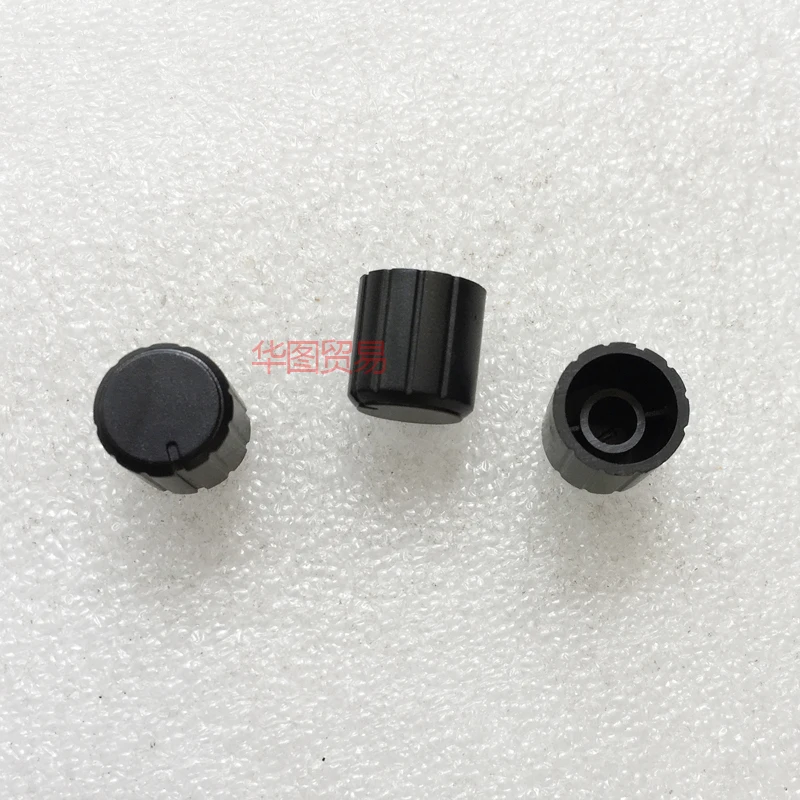 

60pcs rotary potentiometer encoder plastic knob cap / instrument switch knurling shaft knob switch inner hole 6mm