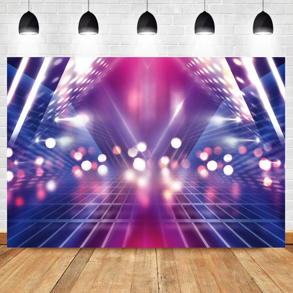 Stage Pyramid Light Triangle Neon Light Unique 3D Baby Child Party Photo Backdrop Photography Background Photo Studio Photocall