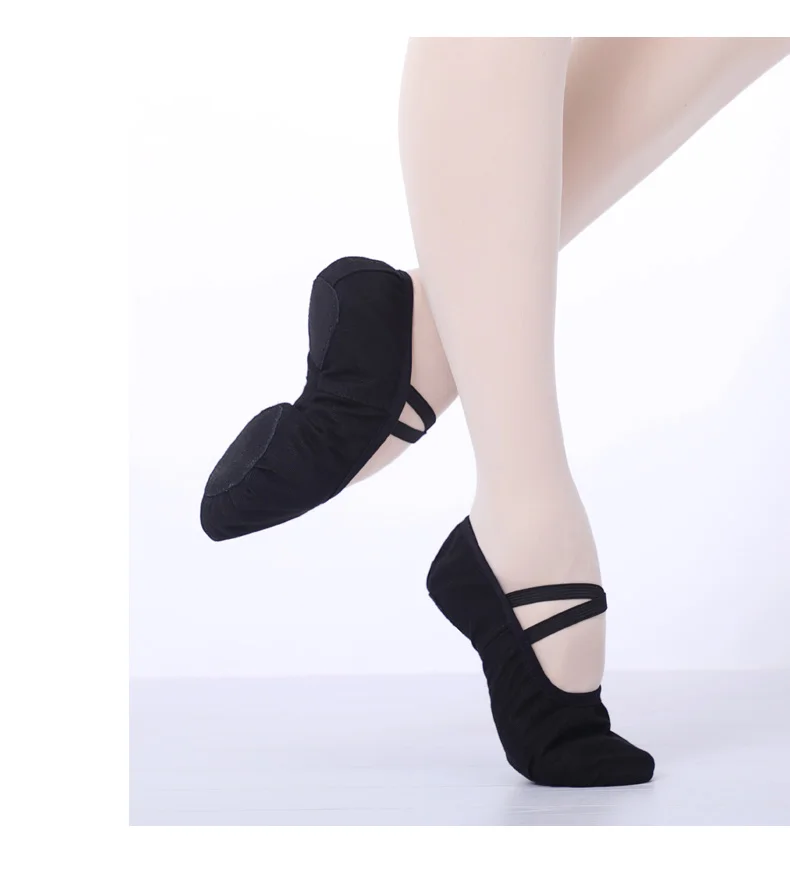 Frauen Ballett Schuhe Leinwand Mädchen Tanz Hausschuhe Split Sohle Gymnastik Yoga Tanzen Schuhe Kinder Erwachsene Ballerina Schuhe – Detail 11