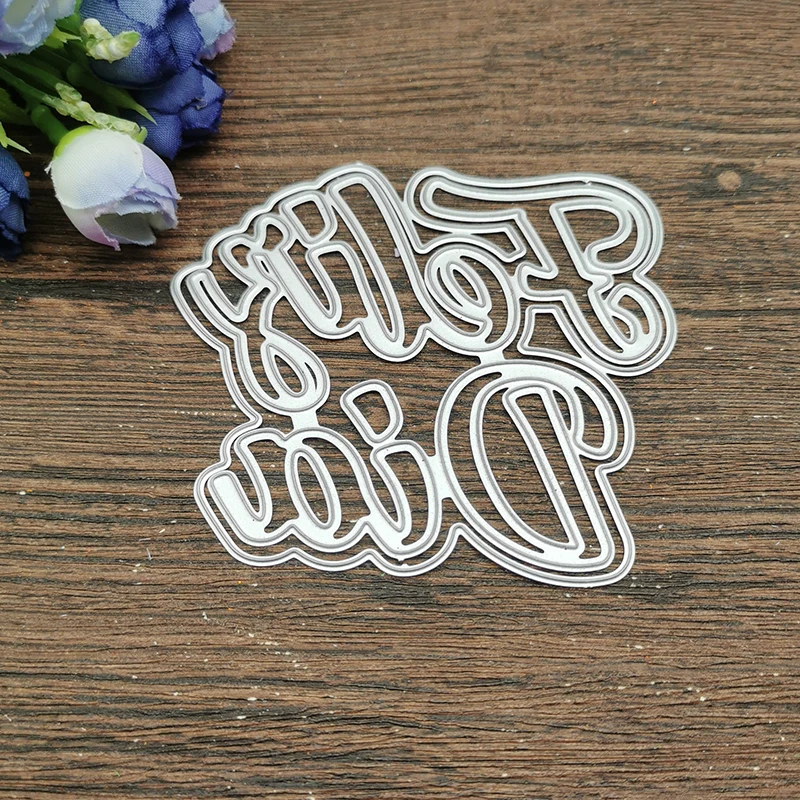 Hiszpański wszystkiego najlepszego z okazji urodzin metalu wykrojniki szablony dla DIY Scrapbooking dekoracyjne wytłaczanie rzemieślnicze szablon