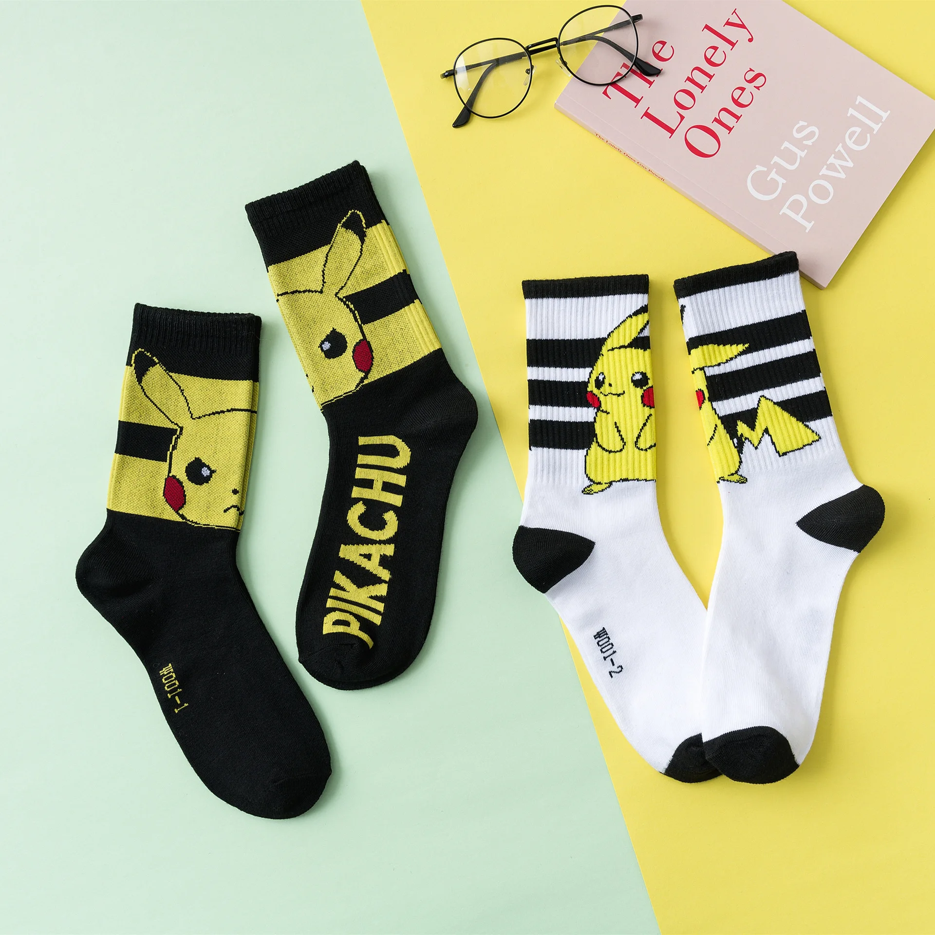 Pokemon Pikachu Figure Cotton Socks Pokemon Squirtle Charmander Bulbasaur Anime Cosplay Men Women Christmas Gift Sock