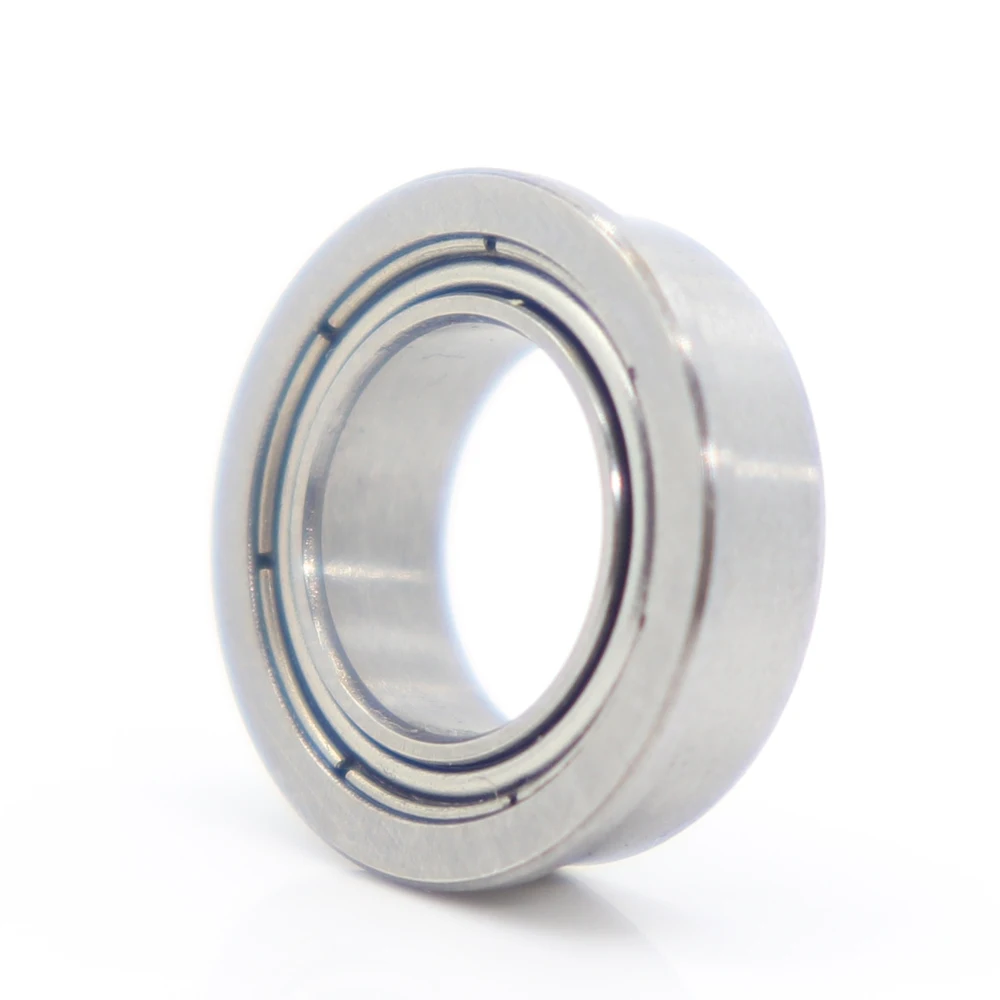 SF687ZZ Flange Bearing 7x14x5 mm 10PCS Double Shielded Stainless Steel Flanged SF687 Z ZZ Ball Bearings SF687Z F687 DDLF1470