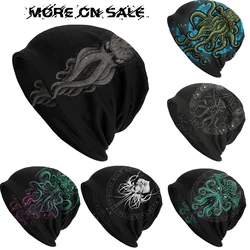 Cthulhu Drawings Autumn Female Warm Beanies Double Used Windproof Bonnet Hats