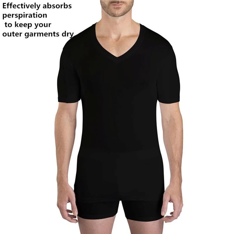 Men's SLIM FIT CREWNECK Sweatproof Undershirts Fight Odor And Block Underarm Sweat Lmport Austria  Modal