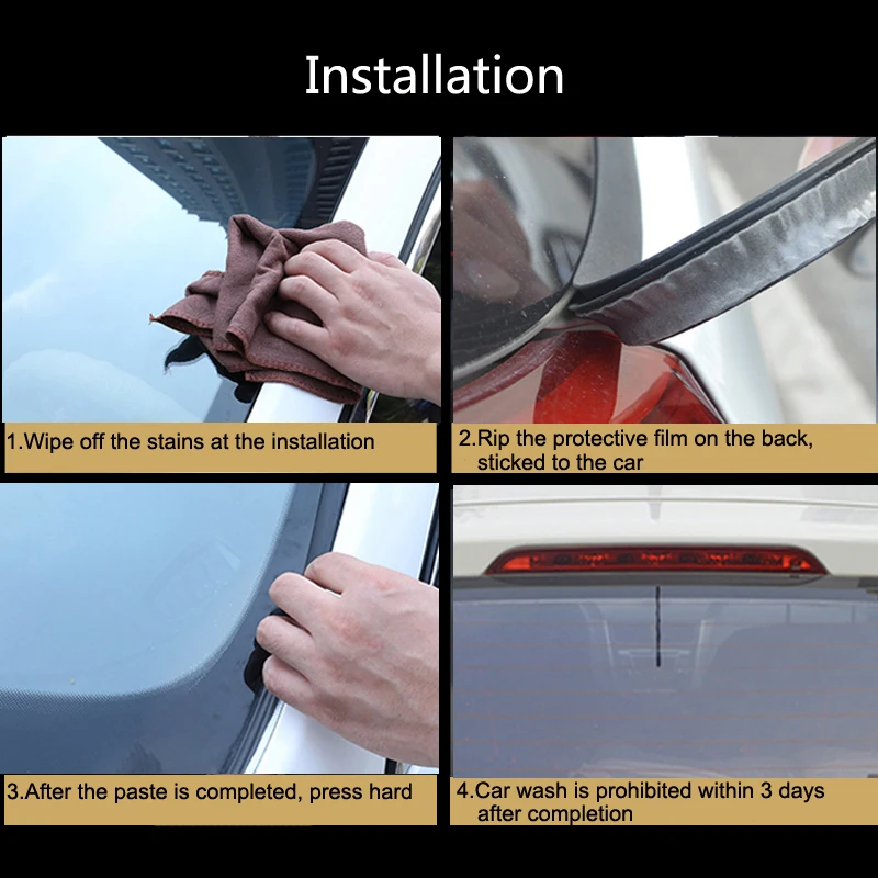 Car Windshield Seal Strip Protection Trim For SEAT Leon 1 2 MK3 FR Cordoba Ibiza Arosa Alhambra Altea Exeo Toledo Formula Cupra
