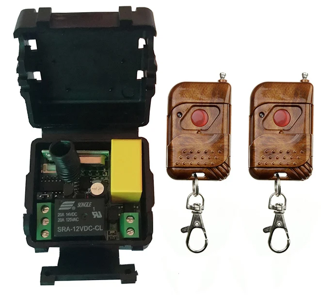 Mini Wireless RF Remote Control Light Switch 10A Relay Output Radio AC 220V 1 CH Channel 1CH Receiver Module +Transmitter