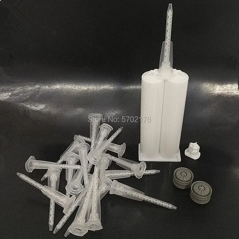 100pc AB tubo di miscelazione colla miscelatore statico ugello di miscelazione adesivo epossidico per colla AB pistola per calafataggio attrezzo manuale