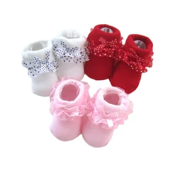 Lawadka One Size Sock Baby Girls Ruffle Socks Newborn Infant Socks Autumn Winter Baby Girl Clothes Accessories 0-12Month