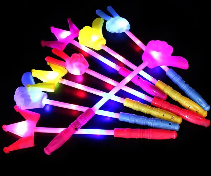 

Led Flashing Magical Wand Glow Sticks Birthday Light Up Crown Gesture Stick Wands for Party Wedding Concert Event Raves Prop