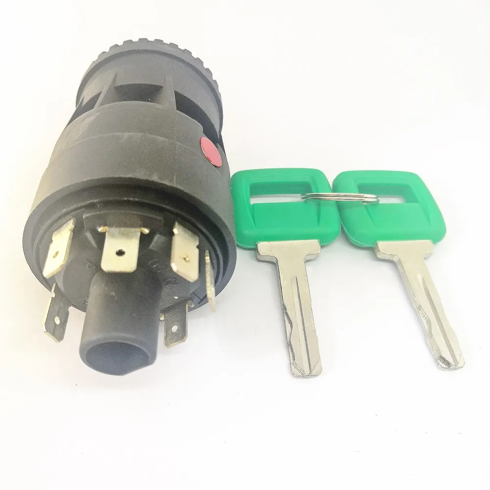 IGNITION SWITCH 15082295  11039220  11039211  11007281 For VOLVO  TRUCK LOADER KEY SWITCH GREEN LASER A20C A30C A25D A30D