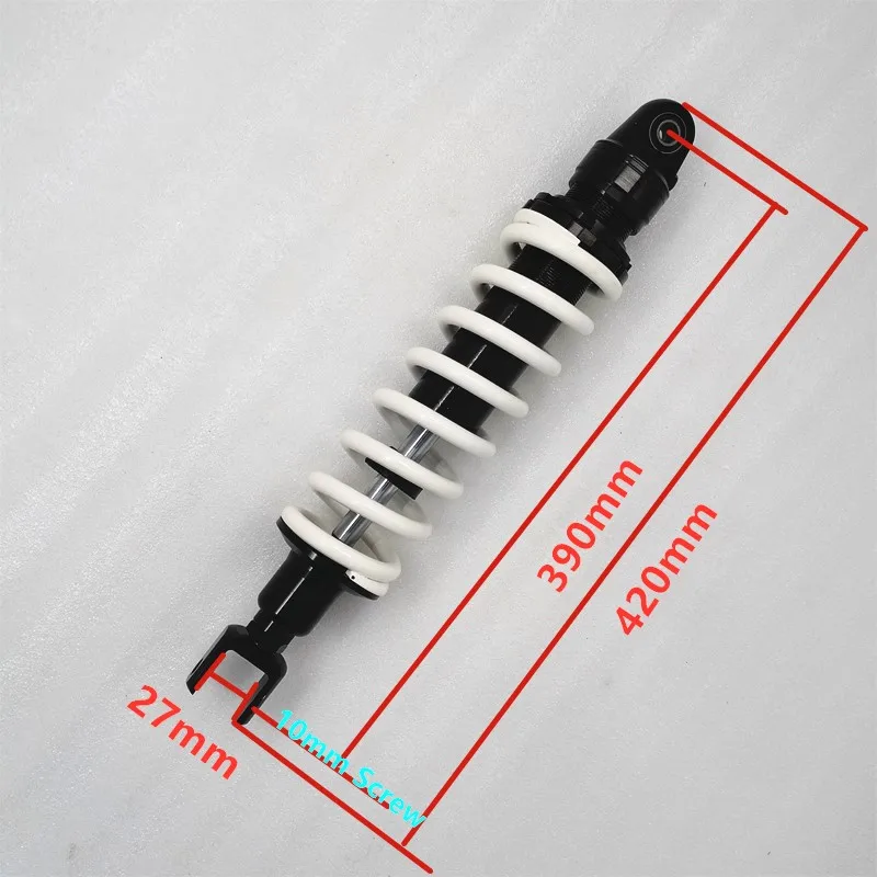 10mm spring new 390mm fork Rear Shock Absorber for YAMAHA HONDA SUZUKI   QUAD DIRTBIKE ATV  colour black&silver