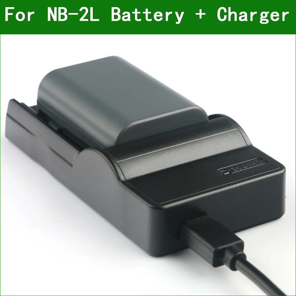 NB-2L NB-2LH Digital Camera Battery + Charger For Canon EOS 350D 400D Digital Rebel XT, XTi DC310 DC320 DC330 DC410 DC420