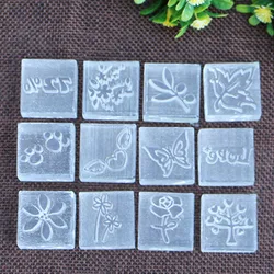 Handmade Soap Stamp, Flower Tree Leaves Pattern, Clear DIY, Natural Acrylic, Decorative, Soap Making Tools