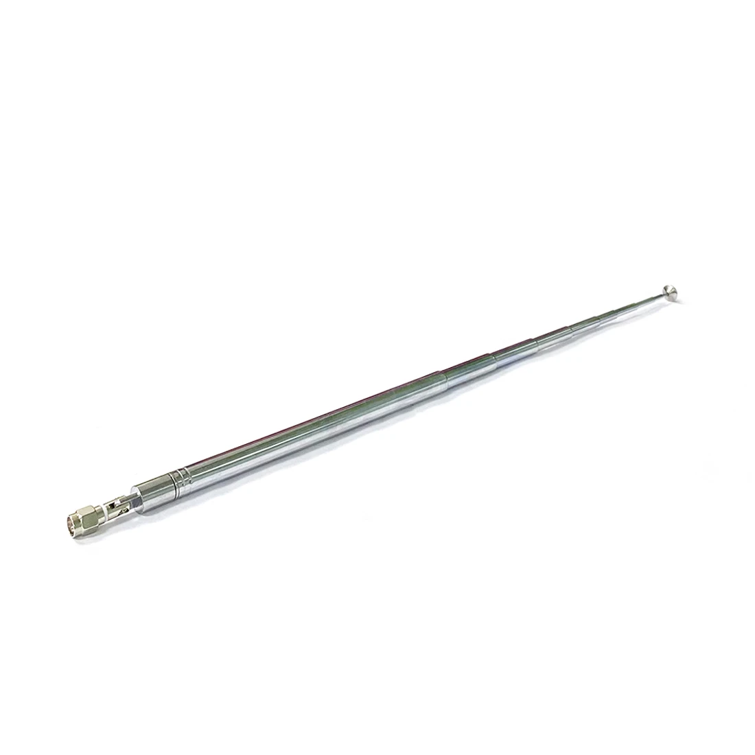 1pc FM Radio Antenna Telescopic Aerial  10 Sections 1.2m Long Steel SMA/BNC/F/TV Connector DIY NEW