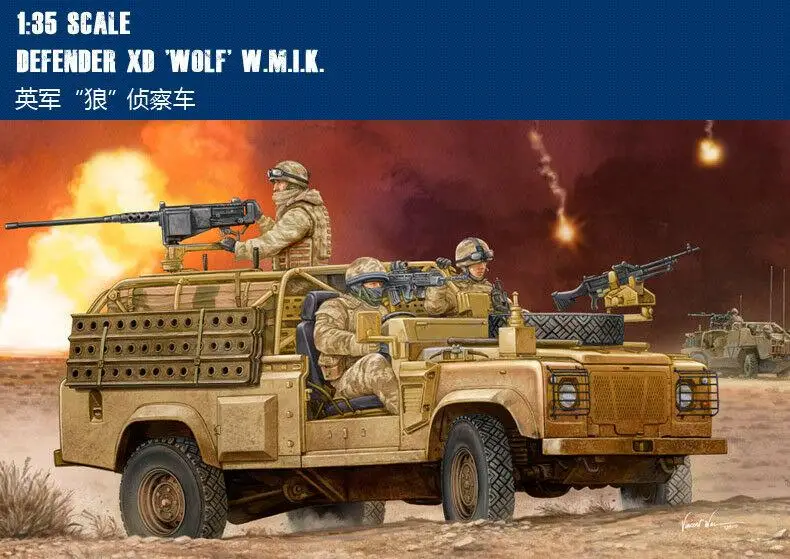 Hobbyboss Model 82446 1/35 Deffender Xd Wolf W.M.I.K. Verkenning Auto Model Kit