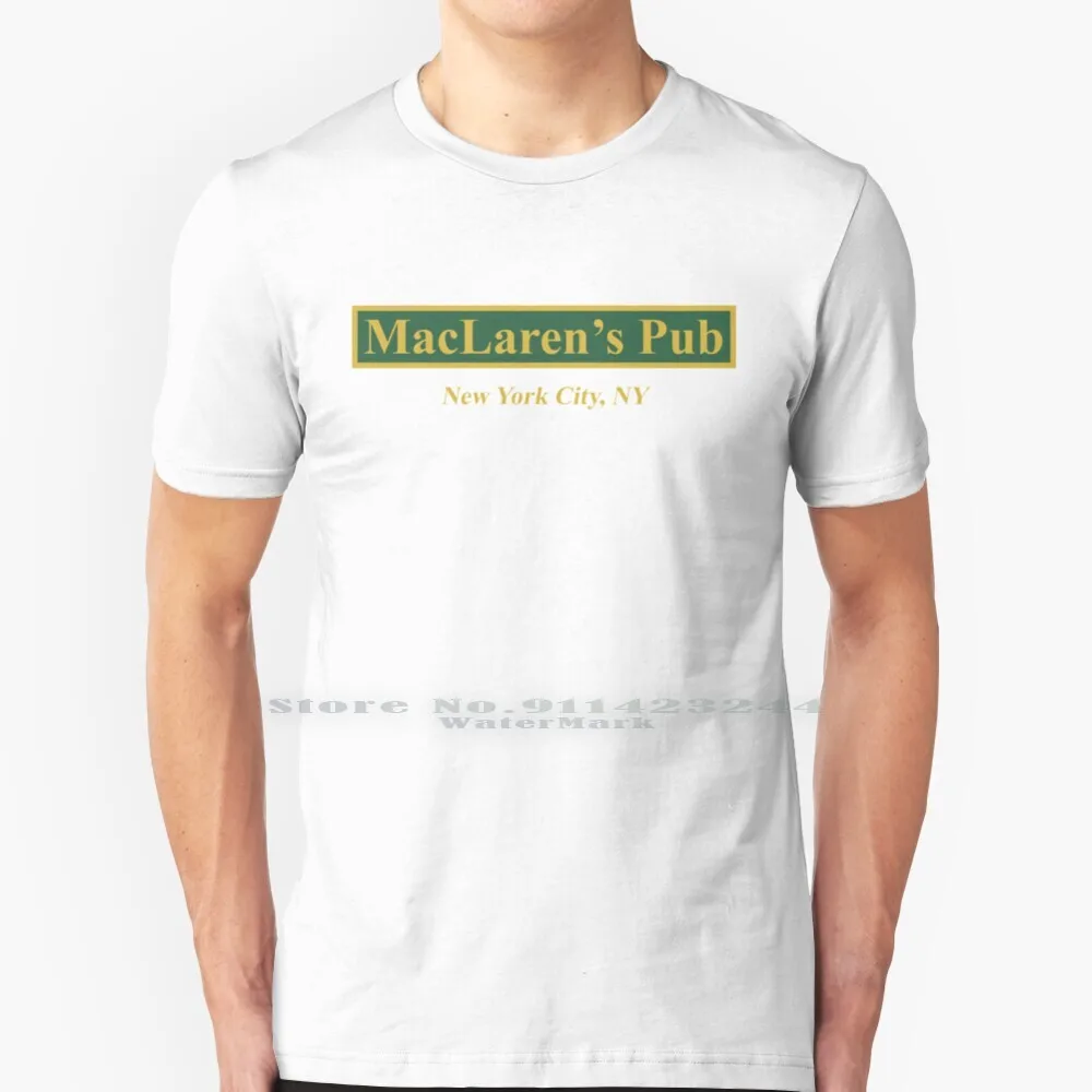 Maclaren's Pub , New York – How I Met Your Mother T Shirt Cotton 6XL Maclarens Pub New York How I Met Your Mother Himym Blue