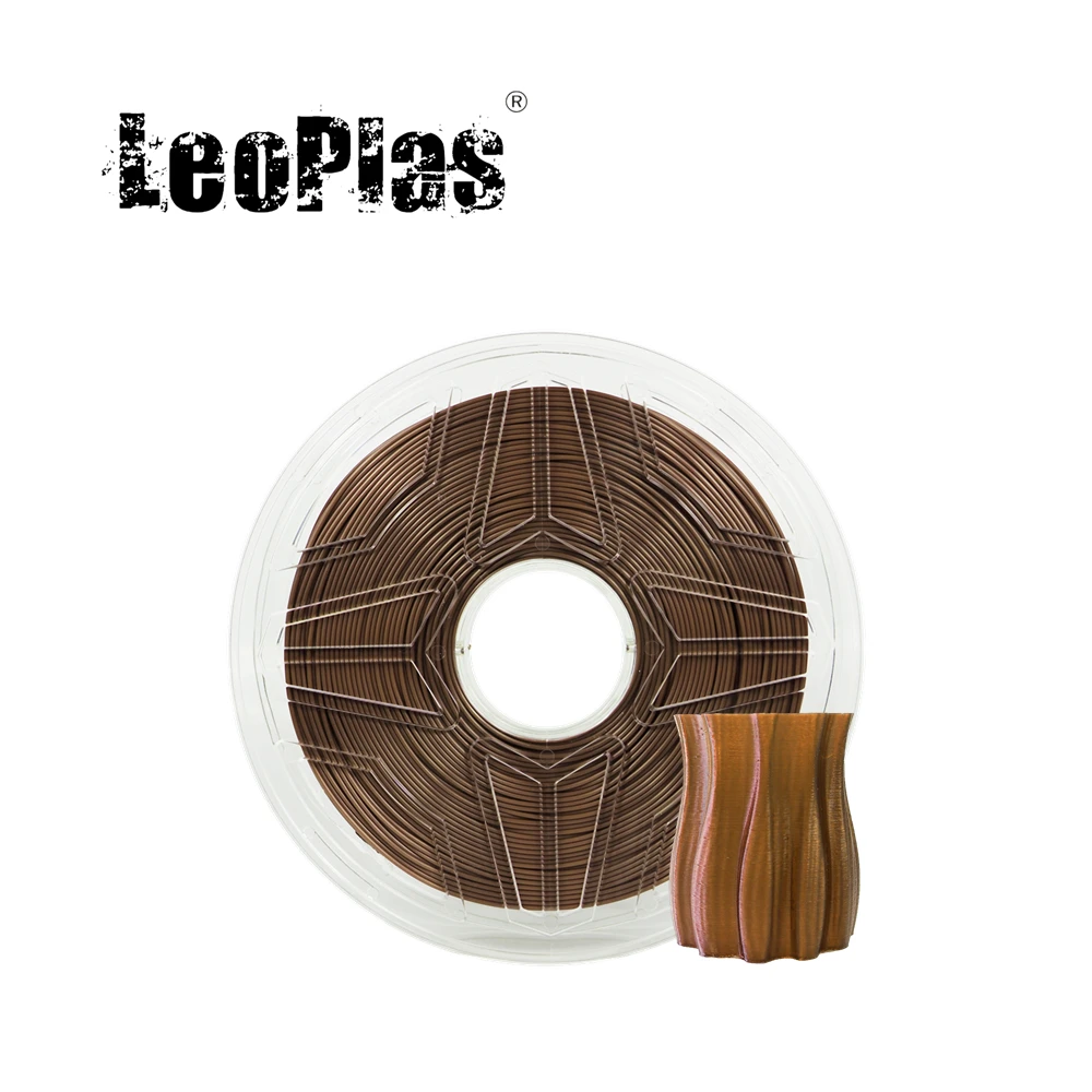 LeoPlas Brown PETG Filament 1.75mm 1kg For FDM 3D Printer Pen Consumables Printing Supplies Plastic Material