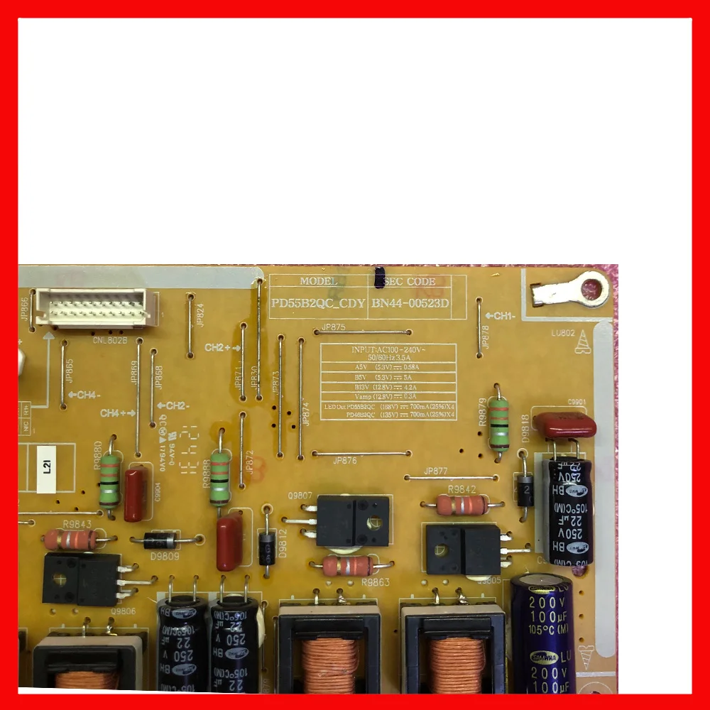 BN44-00523B/D Power Supply Board Professional Equipment Power Support Board For TV UA55ES8000J UA55ES7000J Power Supply Card