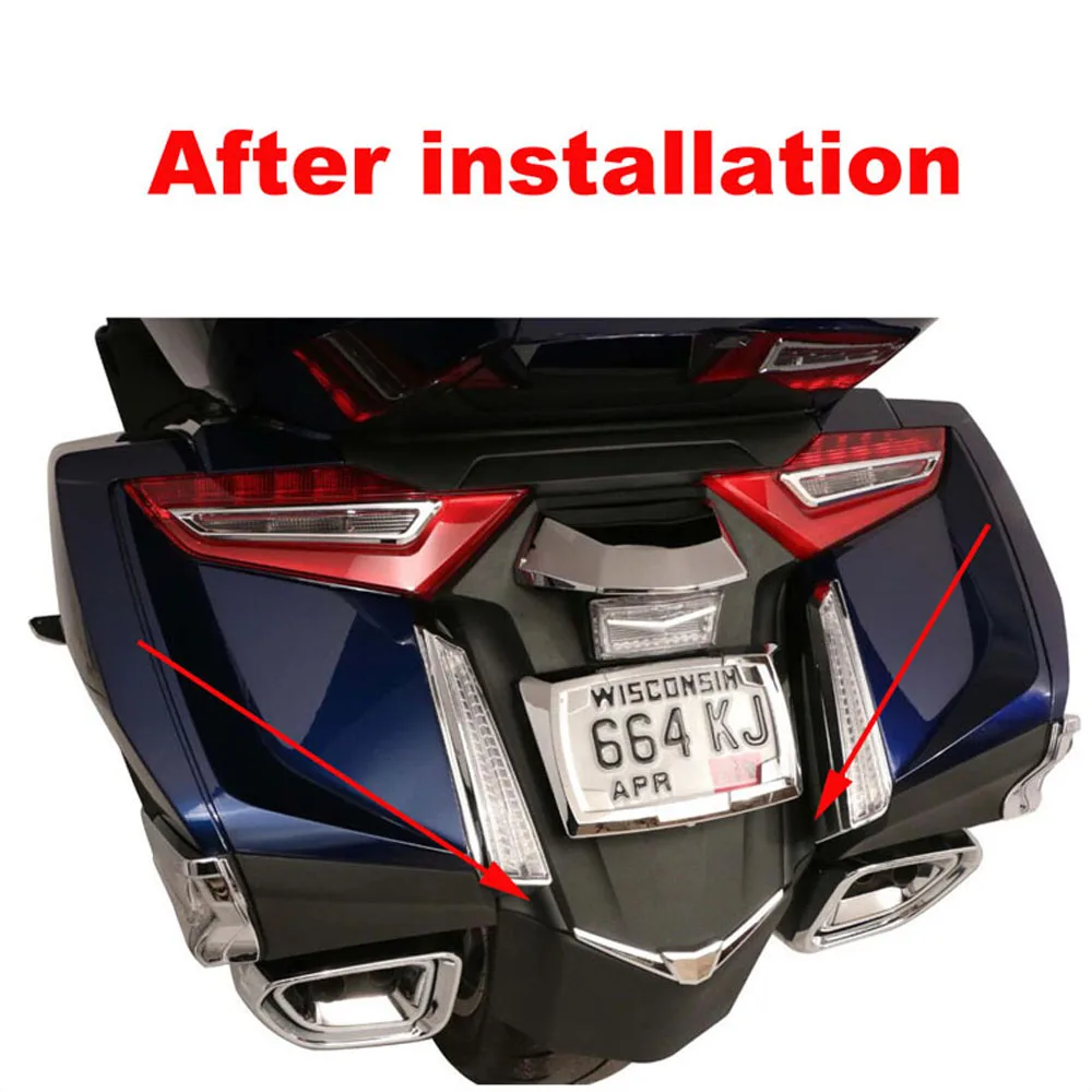 

Motorcycle Black Rear Fender Filler Strips Fender Baffle For Honda Goldwing GL1800 F6B 2018 2019 2020