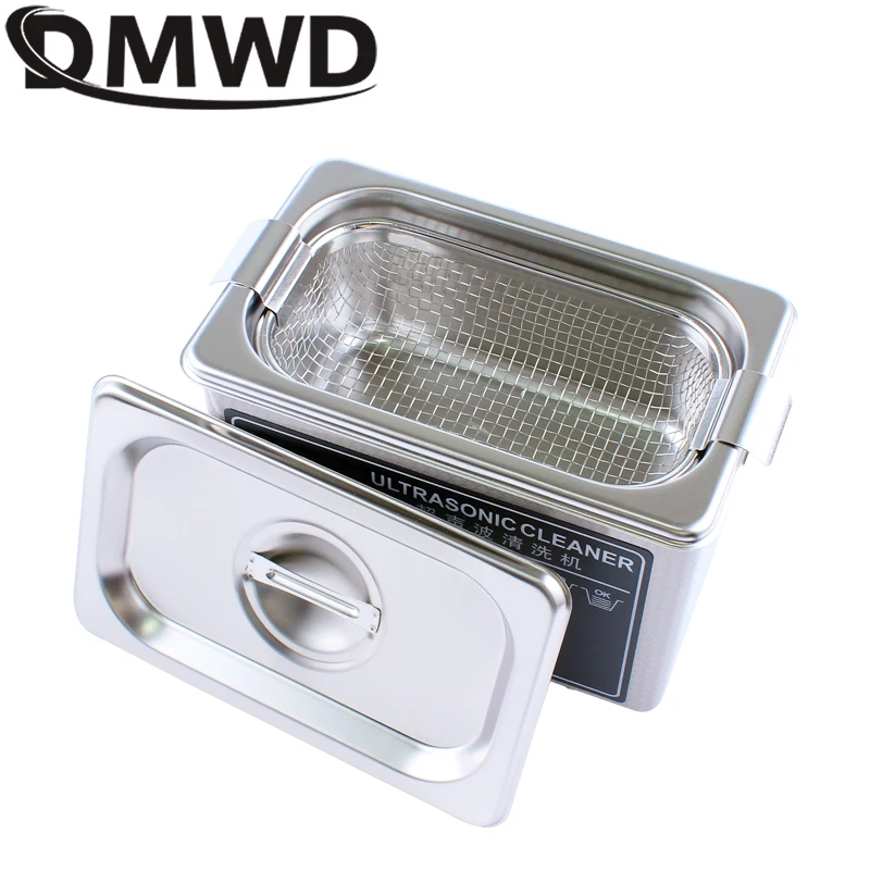 80W Ultrasonic Cleaner Bath Stainless Steel Wash Tank Ultrasound Wave Jewelry Watches Glasses Circuit Board Cleaning Machine