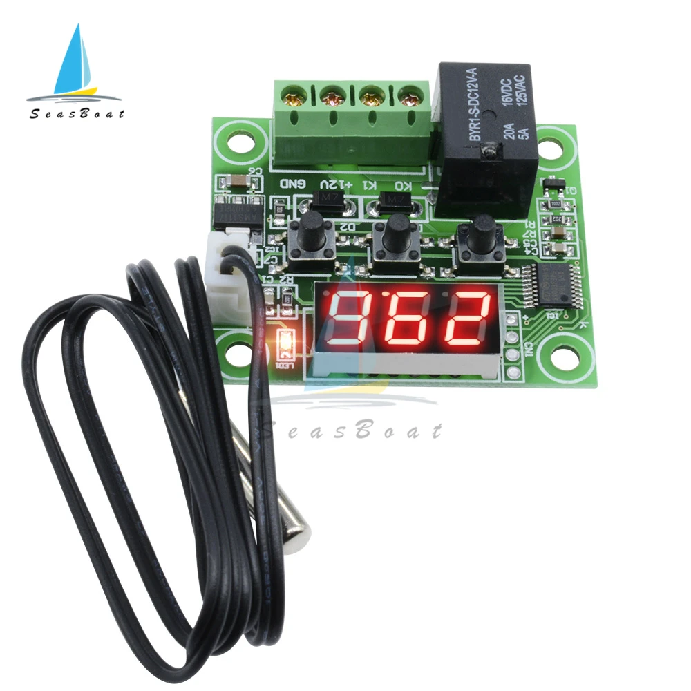 W1209 DC 12V Digital Regolatore di Temperatura di Calore Freddo Temp Termostato Interruttore di Controllo della Temperatura Termometro Termo Luce Rossa