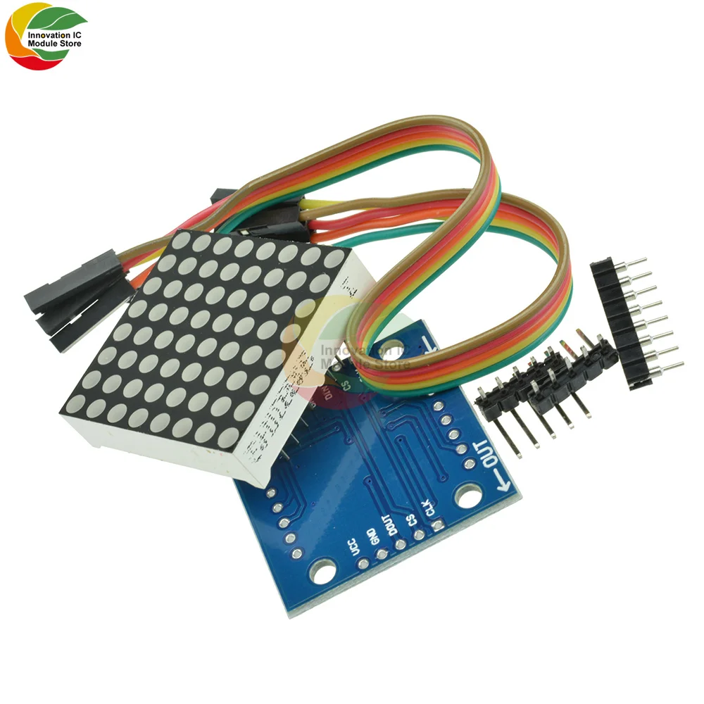 Matrix Dot Matrix Common Cathode Module LED Display Module With Short Line 7219 Dot Matrix Screen Module Suitable for Arduino