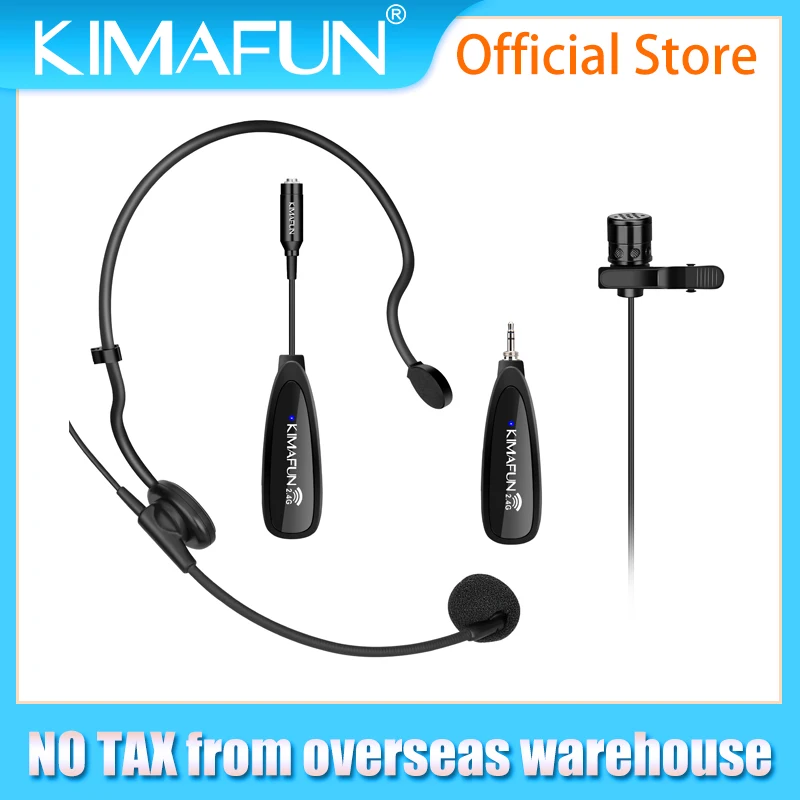 

2.4G Wireless Headset Lavalier Microphone System,Wireless Lapel Mic for iPhone,DSLR Camera,YouTube,Podcast,Vlog,Video Recording