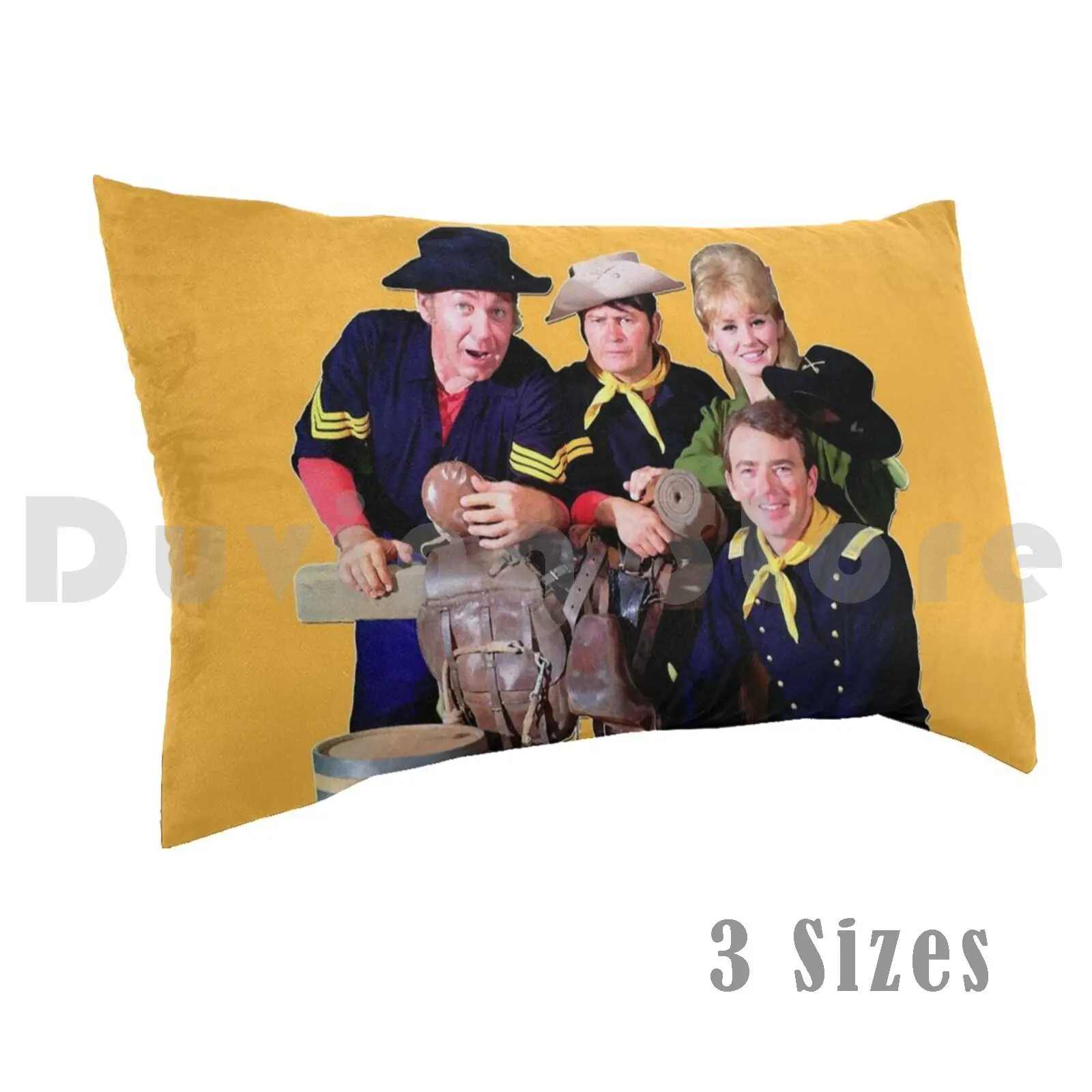 Retro Vintage F-Original Cast TributePillow case F Forrest Tucker Larry Storch Ken Berry Melody