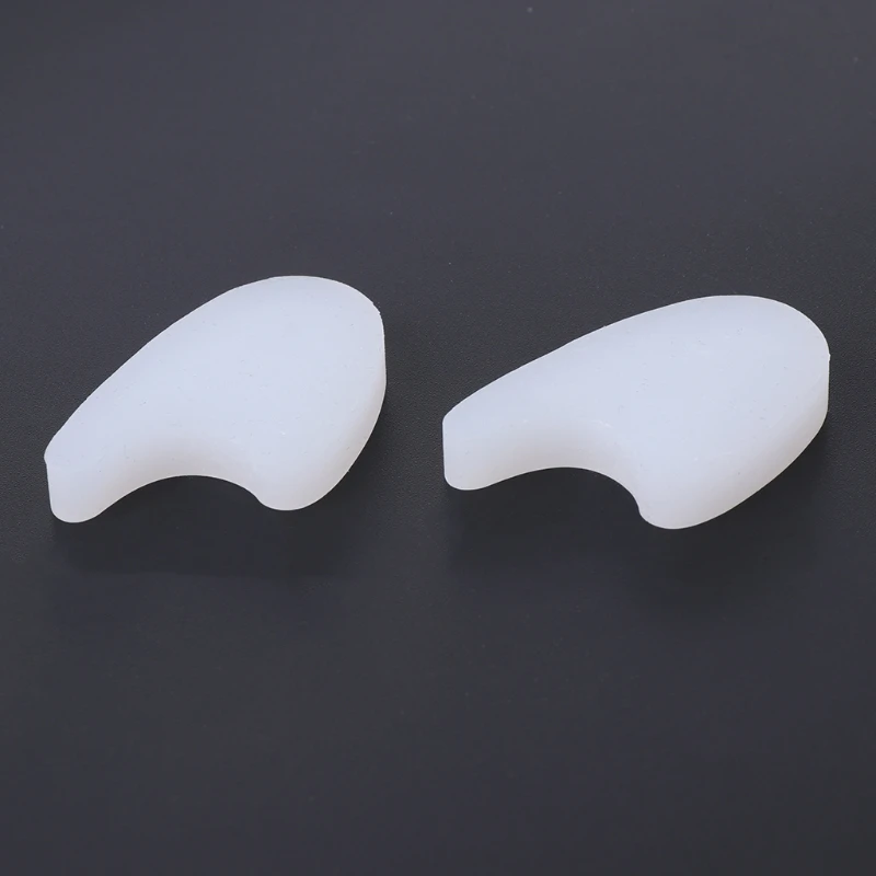 2x Gel Silicone Toe Wedge Phân Cách Polymer Miếng Lót Chân Bảo Vệ Do Khoang Cach Bang Đệm M89F