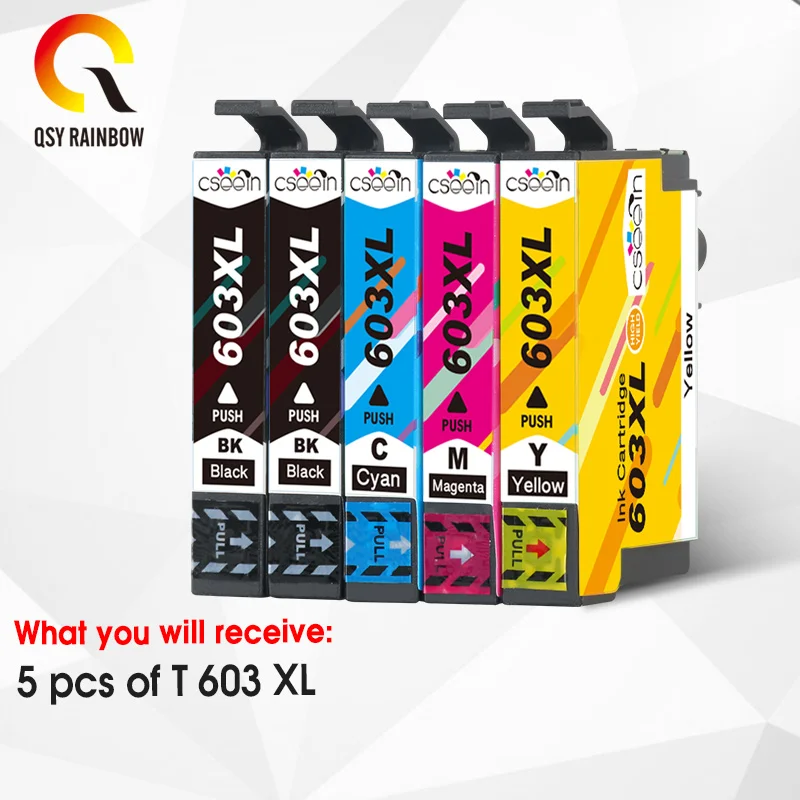 T603XL 603XL Ink Cartridge For Epson 603 XL Compatible XP-2100 XP-2105 3100 3105 4100 XP-4105 WF-2810 WF-2830 Printer