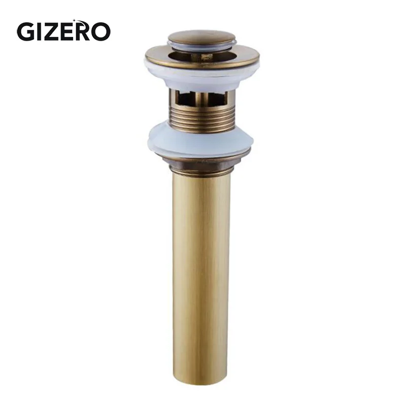 العتيقة إنهاء النحاس حوض للحمام بالوعة المنبثقة استنزاف Clic-clac Waterlet مصفاة المطبخ اكسسوارات الحمام ZR2001