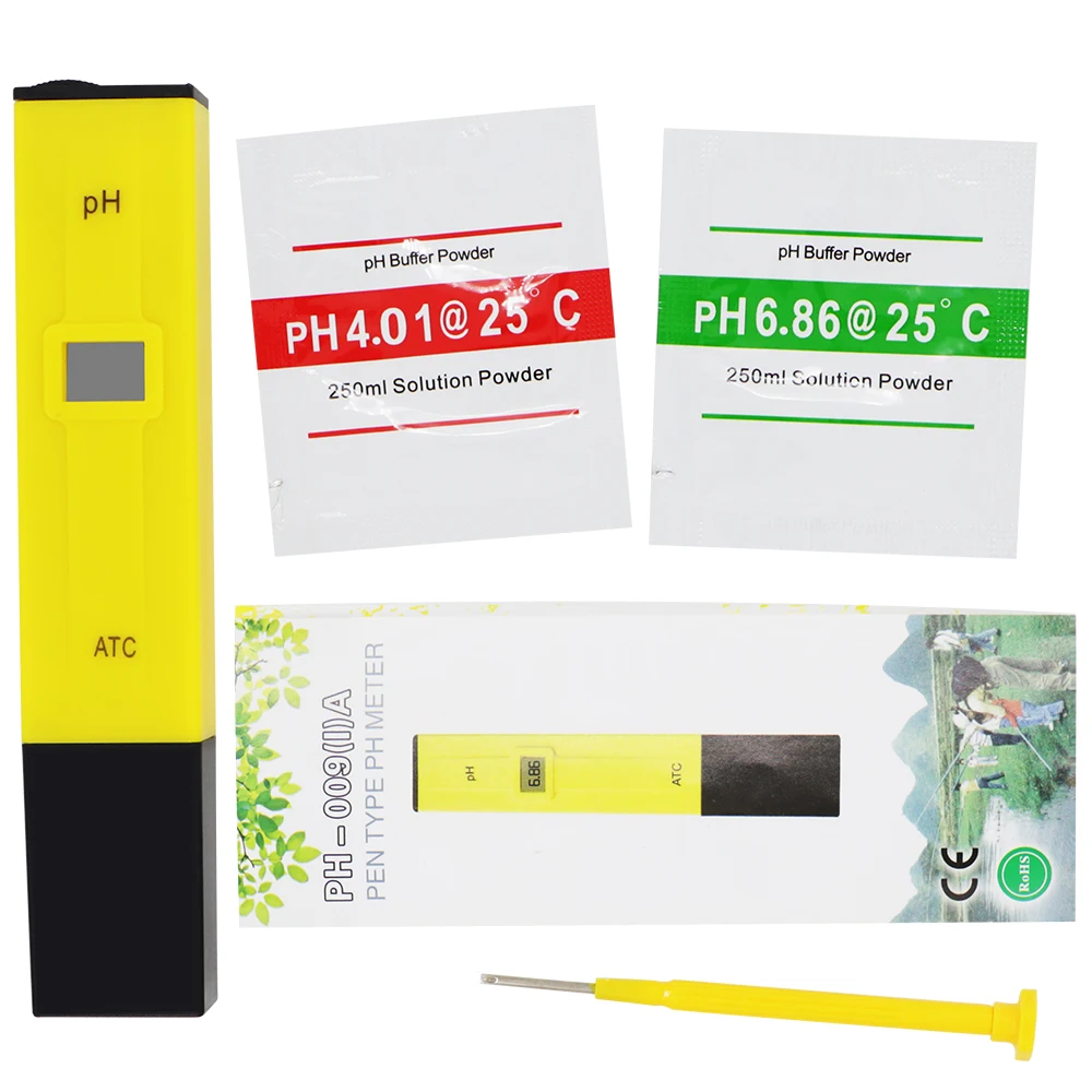 Digital PH Meter Pocket Pen Water test  PH-009 Tester IA 0.0-14.0pH for Aquarium Pool Water Laboratory 30% Off