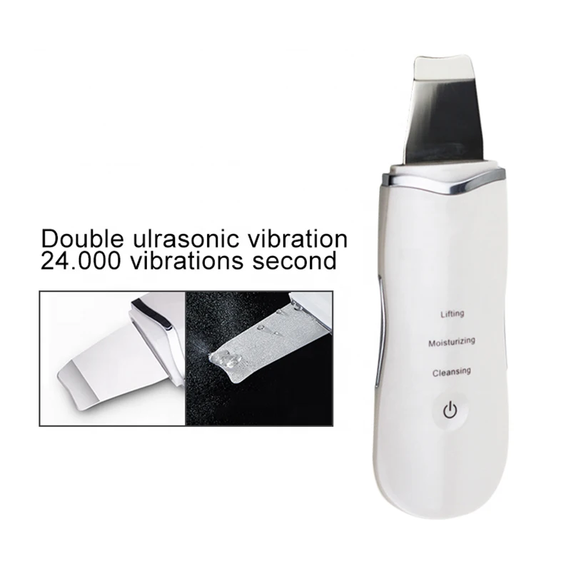 Hot Selling Ultrasone Huid Scrubber Schraper Professionele Huidverzorging Ultrasone Schop Dermapens Huid Schoon Apparaat