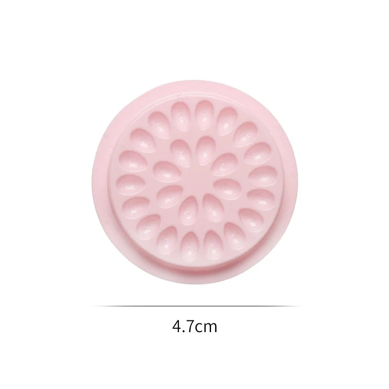 20/100 pz Rosa Colla Guarnizione Colla per ciglia supporto Estensione ciglia Adesivo Pallet colla pad stand su ciglia supporto colla di plastica