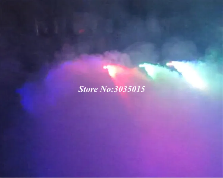 LED 500 ワットリモコンスモークマシン赤緑青混合色フォグマシン