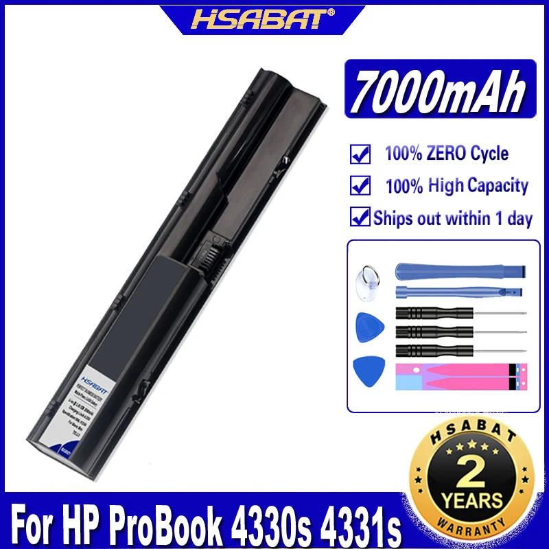 HSABAT 4431s 4530S 4331s 7000mAh Battery for HP ProBook 4330s 4430s 4535s 4435s 4436s 4440s 4441s 4540s PR06 PR09 HSTNN-I02C