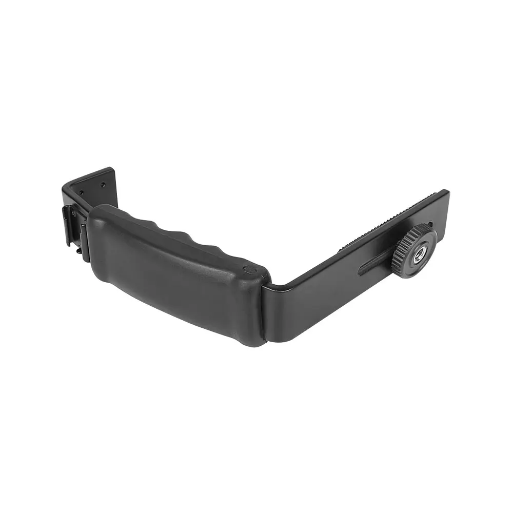 HDRIG L-образный кронштейн для вспышки, L-образный кронштейн, сверхмощная ручка для камеры видеокамеры с 2 крепление для горячего башмака для ...