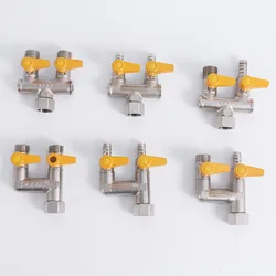 4 points gas natural gas gas ball valve household pagoda head single plug valve inner and outer ribbon seat gas switch