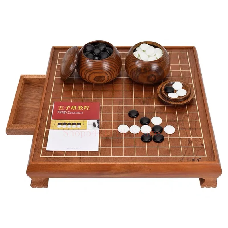 Go Game Go Retro Antique Go Table Adult Children Chess Go Chinese Exquisite Wooden Board (naked Board)